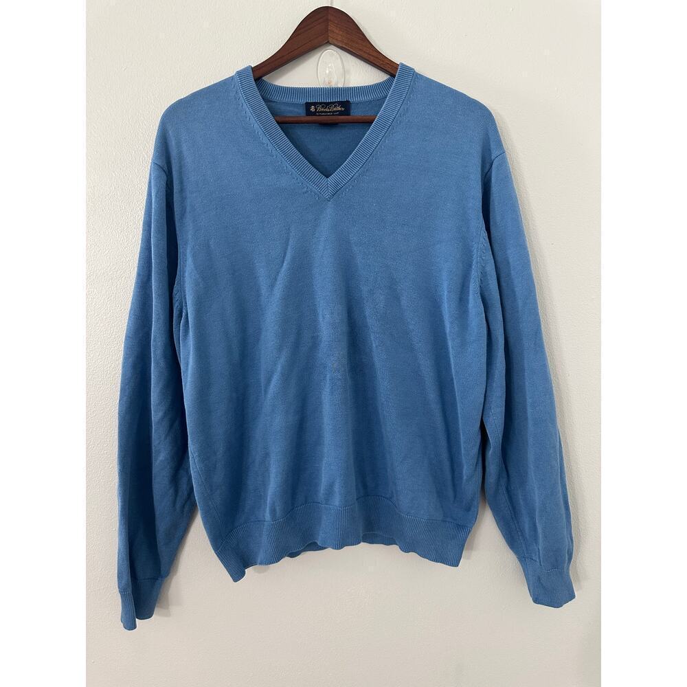 Brooks Brothers Silk V-Neck Sweater sz Large